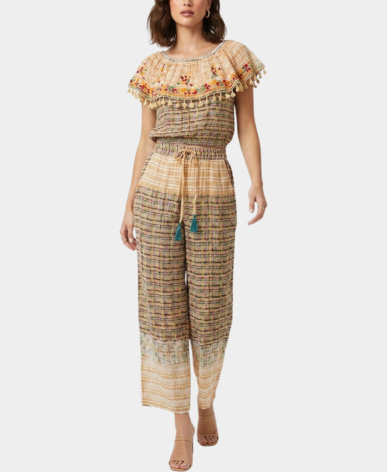 
Mixed Print Top & Pants Set- 2 Pc Set in Striped view 1