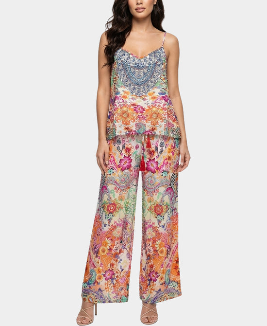 Mixed Print Tank & Pants Set- 2 Pc Set view 1