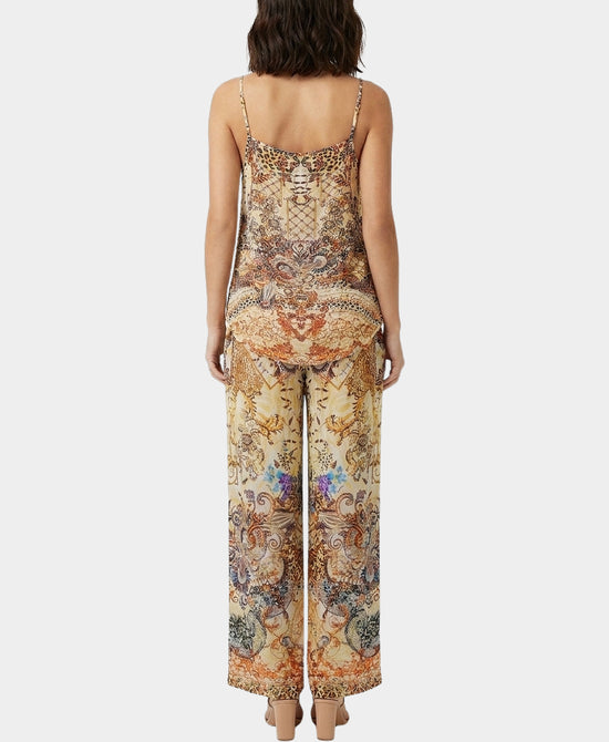 
Mixed Print Tank & Pants Set- 2 Pc Set in TAN MULTI view 2