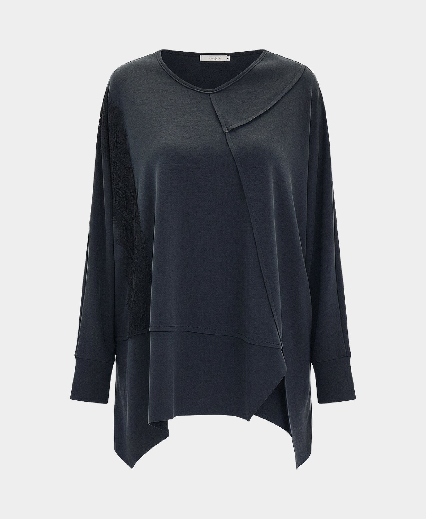 Modal Top w/ Lace Accents