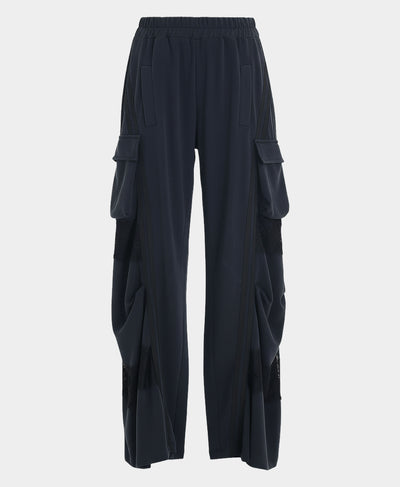 Modal Cargo Pants w/ Lace Accents image 3