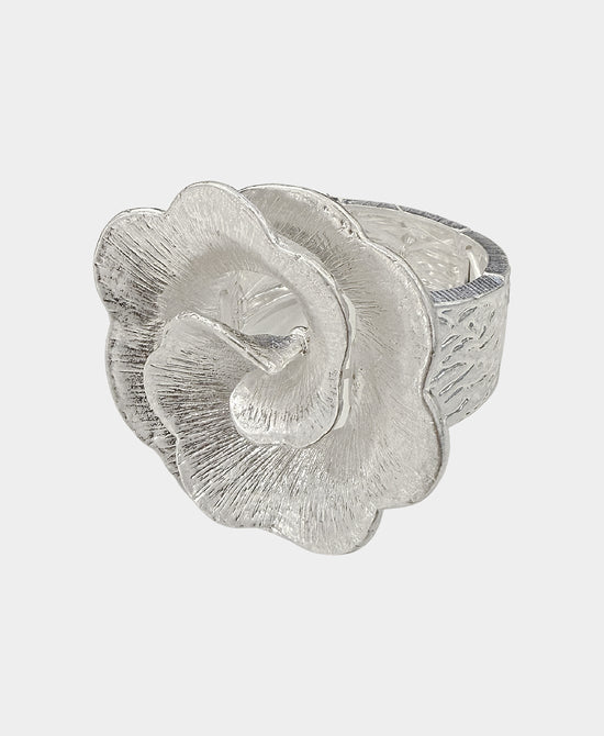 
Oversized Flower Elastic Bracelet in SILVER view 2