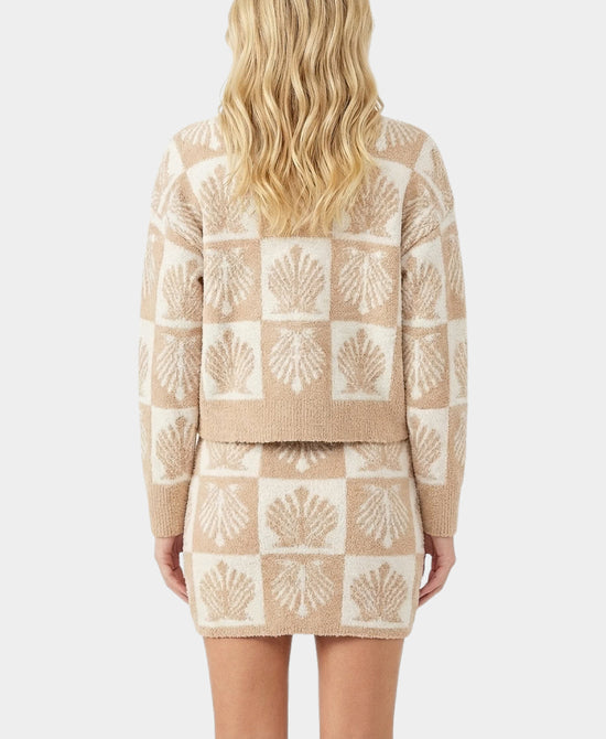 Knit Printed Cardigan Sweater & Skirt - 2 Pc Set view 2