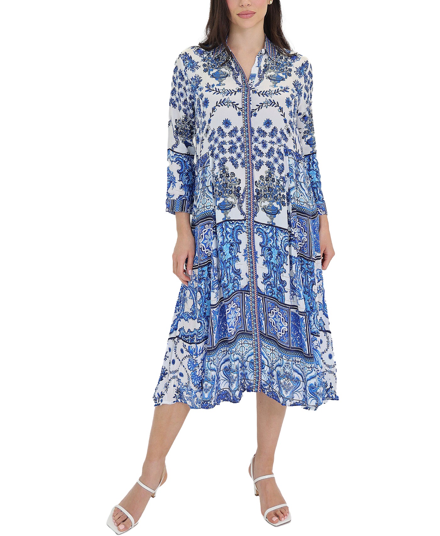 Midi Shirt Dress view 1