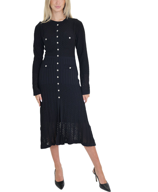 Pointelle Knit Maxi Dress view 