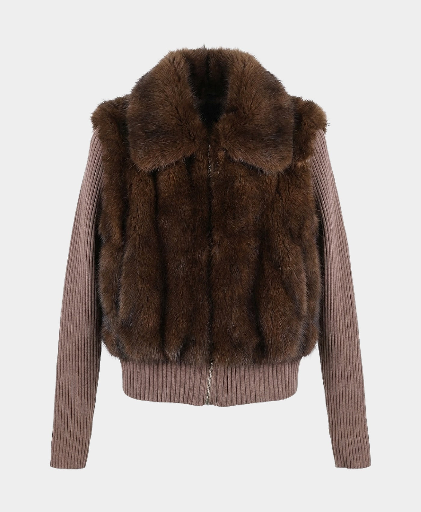 Faux Fur Sweater Jacket view 3