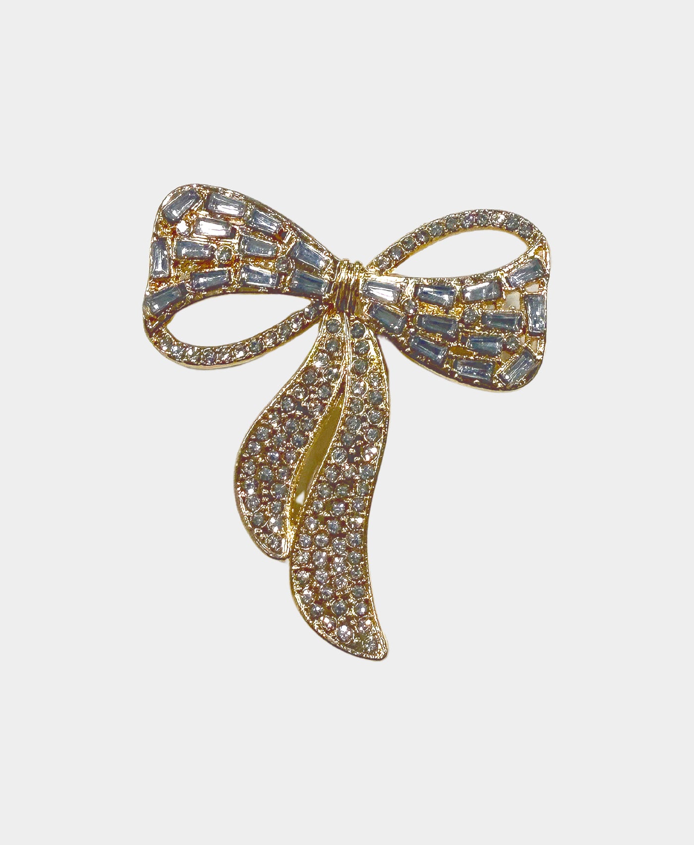 Crystal Bow Brooch view 1