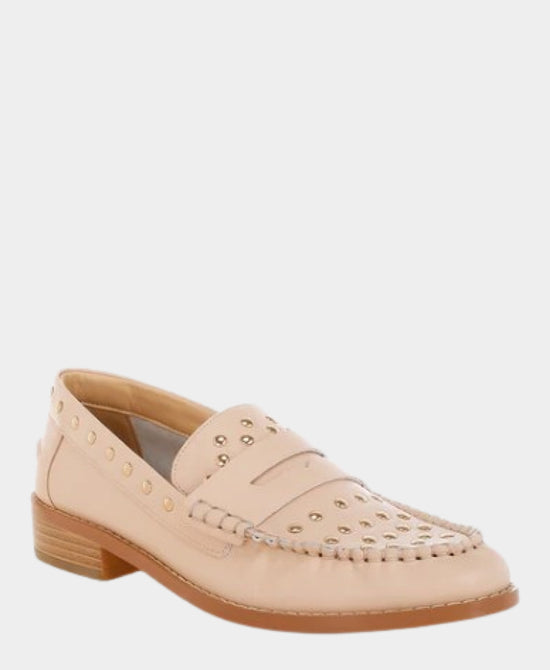 Leather Studded Loafer view 1