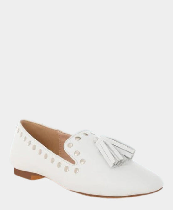 Leather Studded Loafer w/ Tassel view 1
