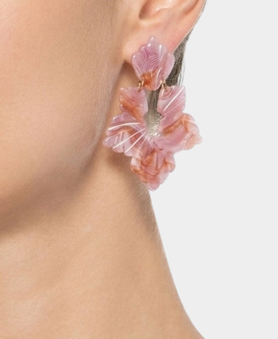 
Abstract Drop Earrings in ROSE view 1