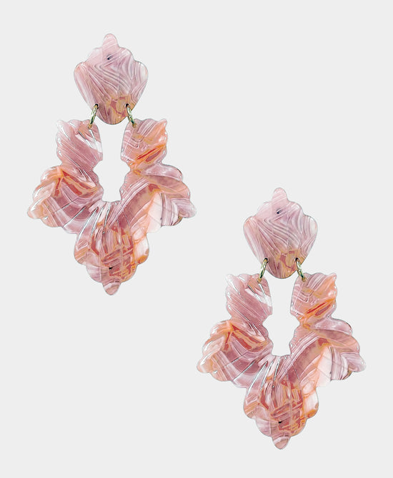 
Abstract Drop Earrings in ROSE view 2