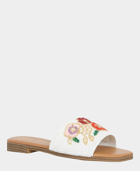Floral Beaded Sandal view 1