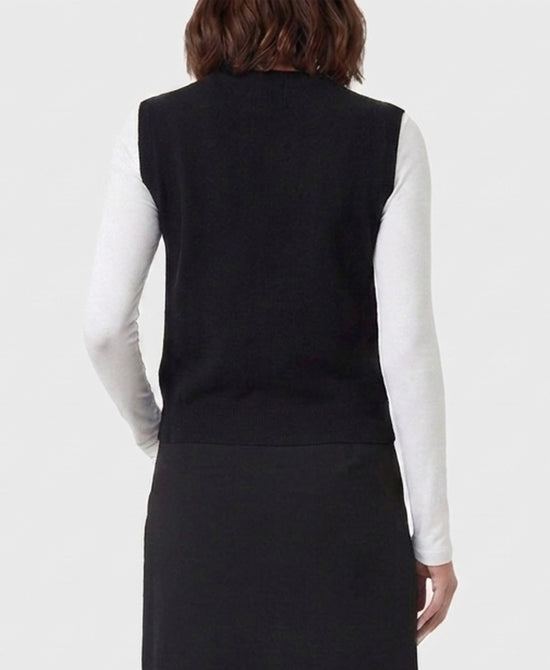 
Knit Vest w/ Sequins in BLACK view 2