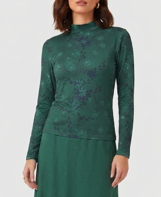 
Printed Top in GREEN view 1