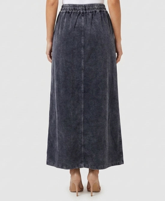 
Corduroy Maxi Skirt in BLUE view 2