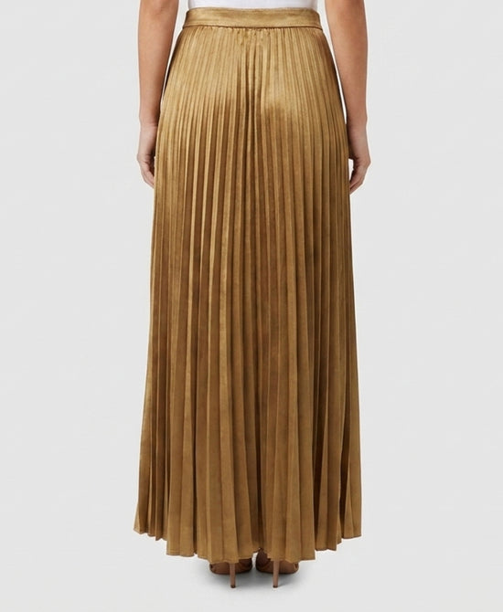 
Pleated Maxi Skirt in GOLD view 2