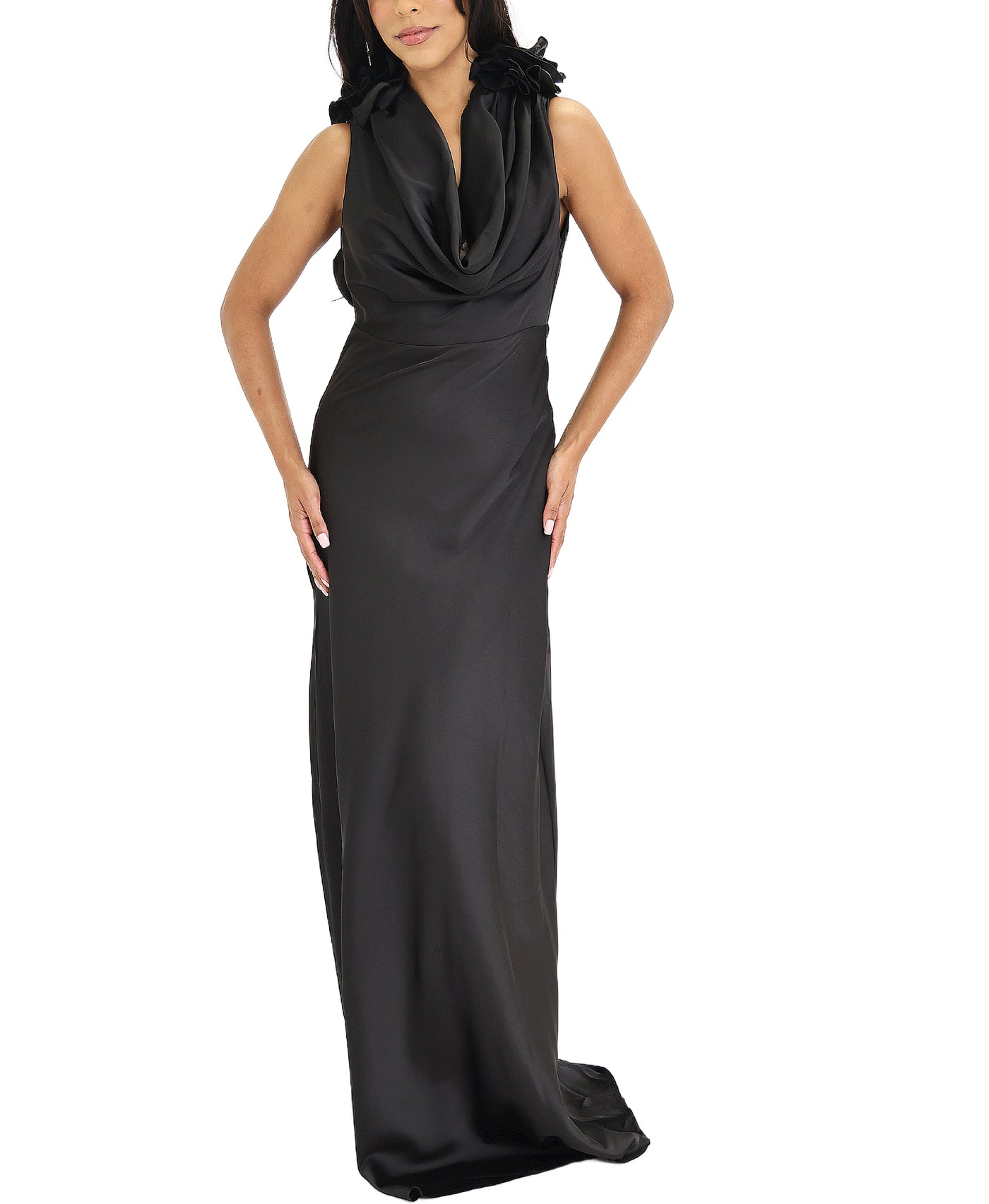 Draped Maxi w/ Rosettes view 1