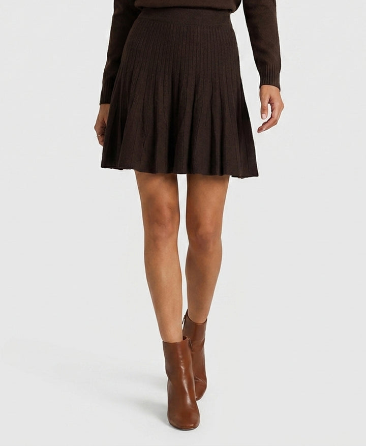 Knit Pleated Skirt – FOX'S - Online