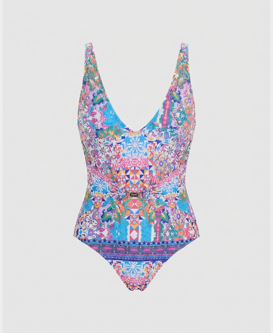 
Printed One-Piece Swimsuit in MULTI view 2