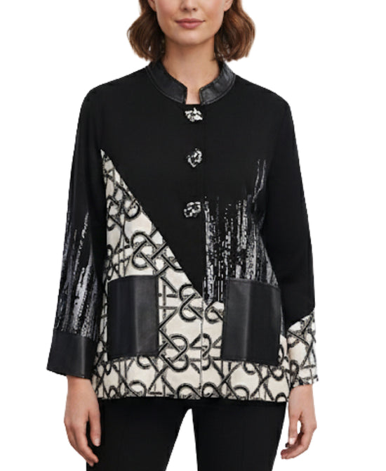 Faux Suede Multi Media Jacket view 