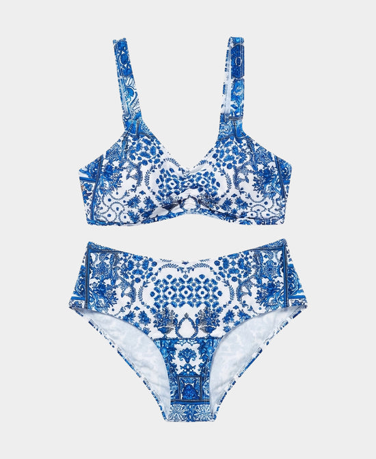 
Printed Bikini- 2 Pc Set in BLUE/WHITE view 2