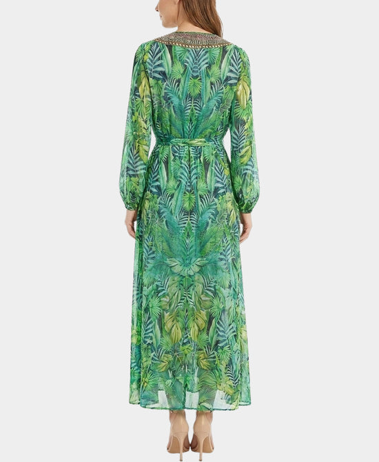 
Tropical Print Swim Cover-Up in GREEN MULTI view 2