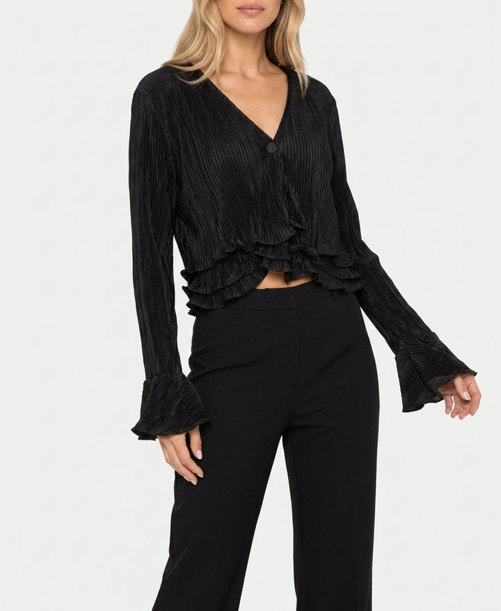 Pleated Cardigan – FOX'S - Online