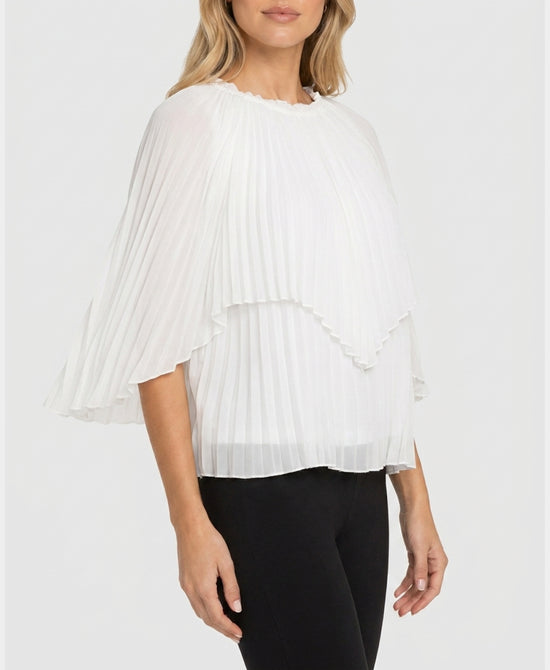 
Pleated Blouse in WHITE view 1