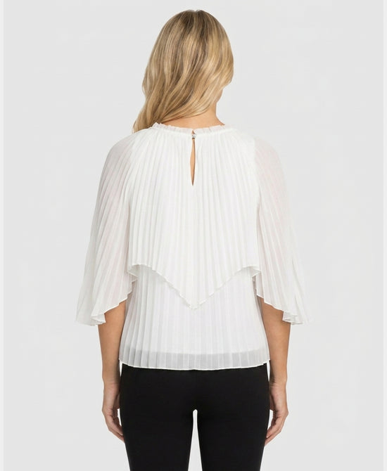 
Pleated Blouse in WHITE view 2