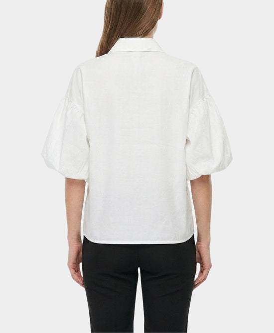 
Top w/ Rhinestone Collar in WHITE view 2