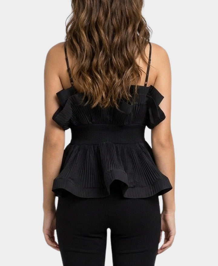 フォクシー Pleated PeplumTop Pleated Peplum Top – FOX'S - Online