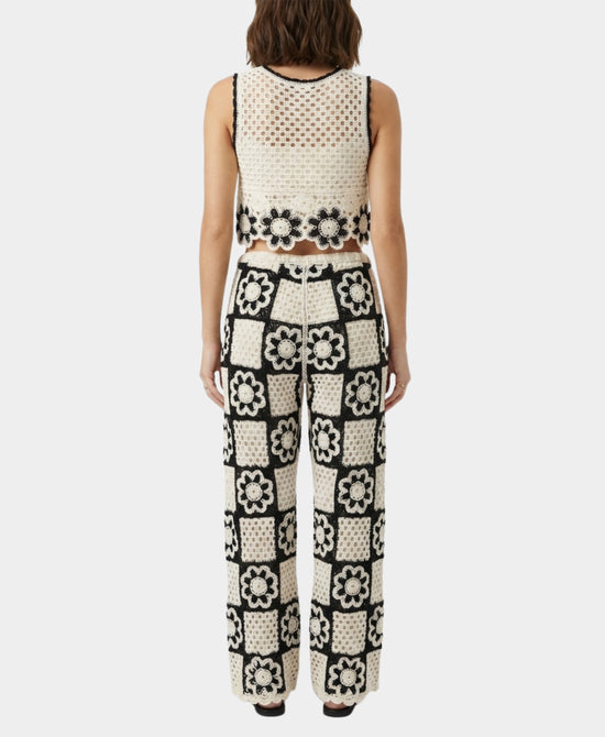 Granny Square Crochet Top & Pants Set- 2 Pc Set view 2