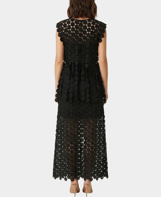 
Circle Fringe Top & Skirt Set- 2 Pc Set in BLACK view 2