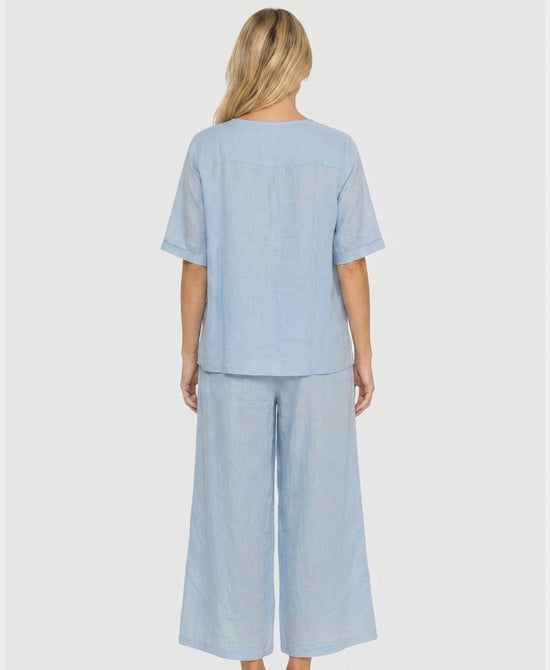 
Floral Top & Pants Set- 2 Pc Set in BLUE view 2