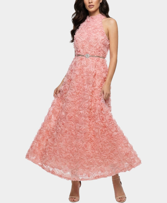 
Rosette Halter Dress in PINK view 1
