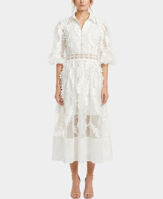 Leaf Maxi Dress w/ Cut-Out view 1