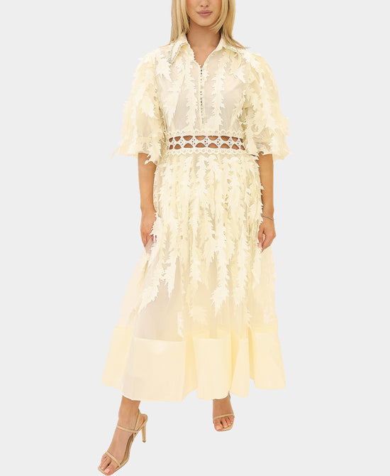 Leaf Maxi Dress w/ Cut-Out view 1