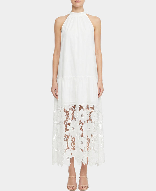 Halter Dress w/ Crochet Trim view 1