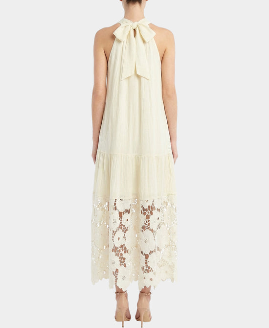 Halter Dress w/ Crochet Trim view 2