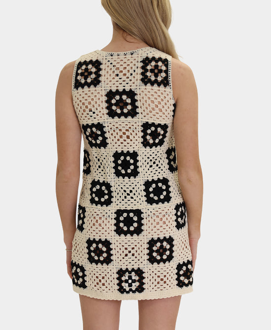 Crochet Granny Square Swim Cover-Up view 2