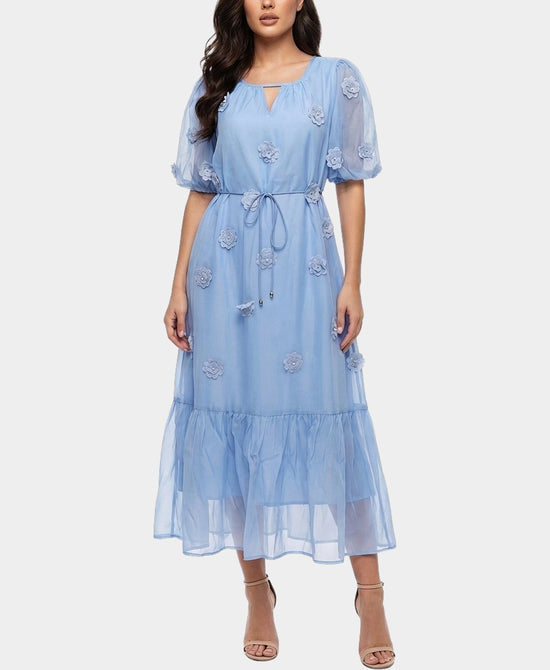 Maxi Dress / Rosettes & Pearls view 1