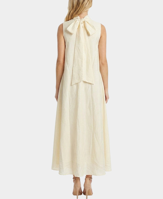 
Maxi Dress w/ 3D Flowers & Sequins in CREAM view 2