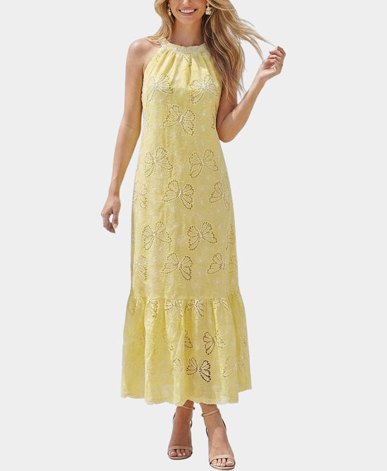 
Crochet Maxi Dress in YELLOW view 1