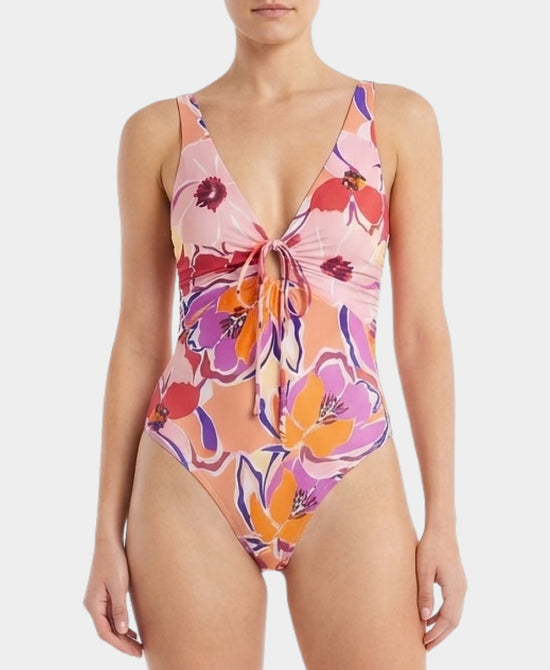 One Piece Floral Swimsuit view 2