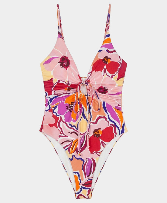 One Piece Floral Swimsuit view 1