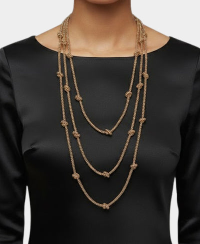 Crystal Multi Strand Necklace image 1