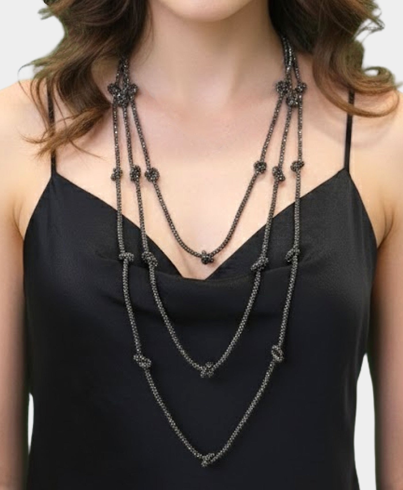 Crystal Multi Strand Necklace view 1