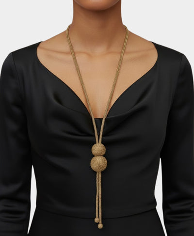 Crystal Lariat Necklace image 1