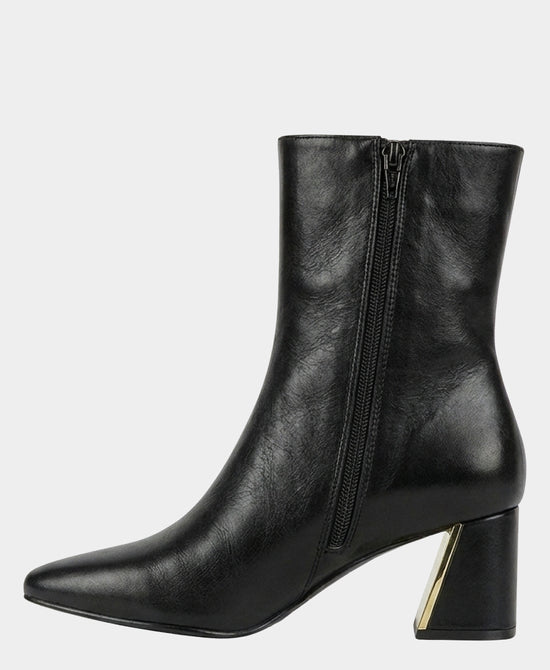 
Gold Brim Heel Bootie in BLACK view 2