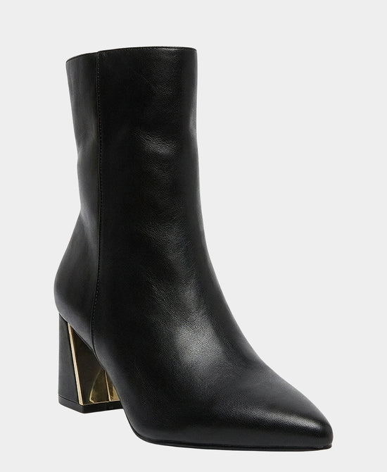 
Gold Brim Heel Bootie in BLACK view 1